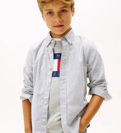 Børn Tommy Hilfiger Skjorter|Konfirmationstøj|Skjorte - Dark Night Navy Stripe