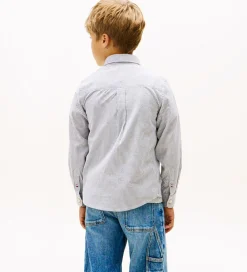 Børn Tommy Hilfiger Skjorter|Konfirmationstøj|Skjorte - Dark Night Navy Stripe