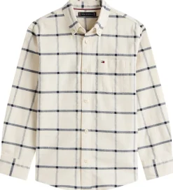 Børn Tommy Hilfiger Skjorter|Konfirmationstøj|Skjorte - Window Pane Check - Hvidternet