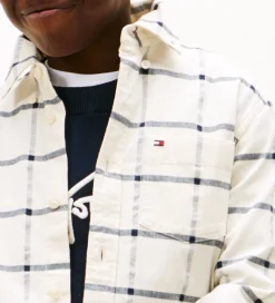 Børn Tommy Hilfiger Skjorter|Konfirmationstøj|Skjorte - Window Pane Check - Hvidternet