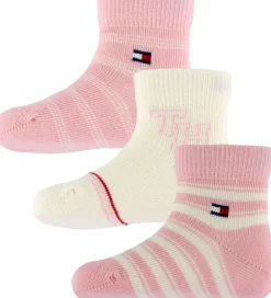 Børn Tommy Hilfiger Strømper|Strømper - 3-pak - Rosa/Hvid