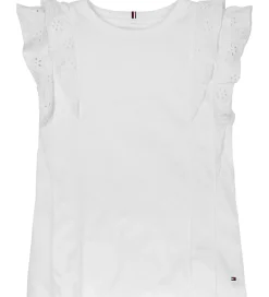 Børn Tommy Hilfiger Toppe|Top - Broderie Anglaise - Hvid
