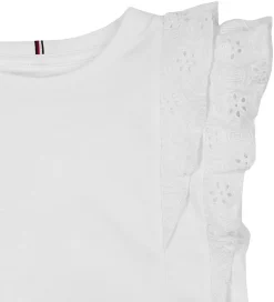 Børn Tommy Hilfiger Toppe|Top - Broderie Anglaise - Hvid