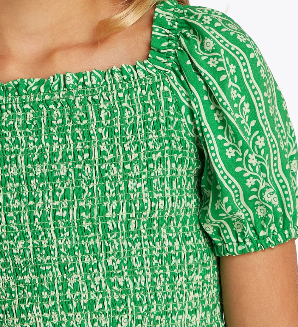 Børn Tommy Hilfiger Toppe>Top - Printed Smock - Radiant Green