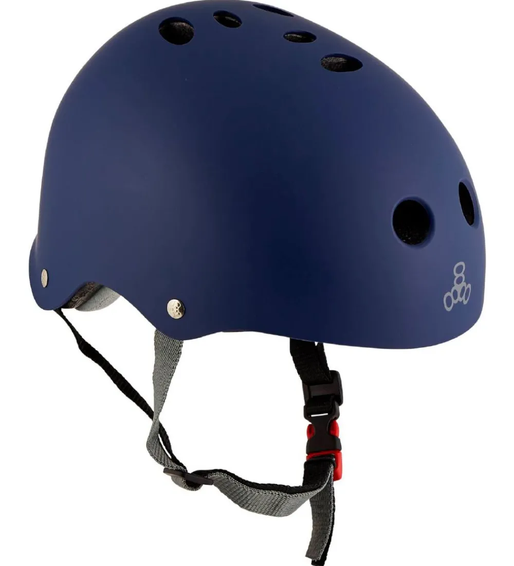 Triple Eight Skaterhjelme|Hjelm - Certified Sweatsaver - Navy Rubber