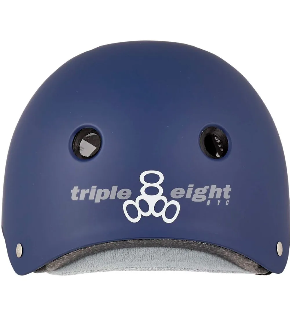 Triple Eight Skaterhjelme|Hjelm - Certified Sweatsaver - Navy Rubber