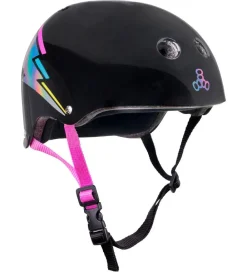 Triple Eight Skaterhjelme>Hjelm - Certified Sweatsaver - Black Hologram