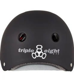 Triple Eight Skaterhjelme>Hjelm - Certified Sweatsaver - Black Rubber