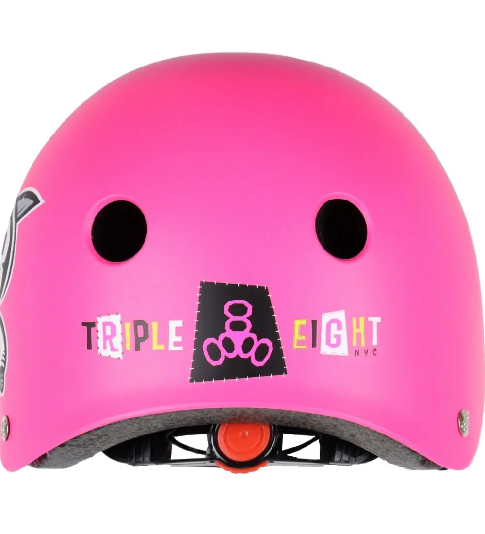 Triple Eight Skaterhjelme>Hjelm - Lil 8 Staab - Neon Pink Matte