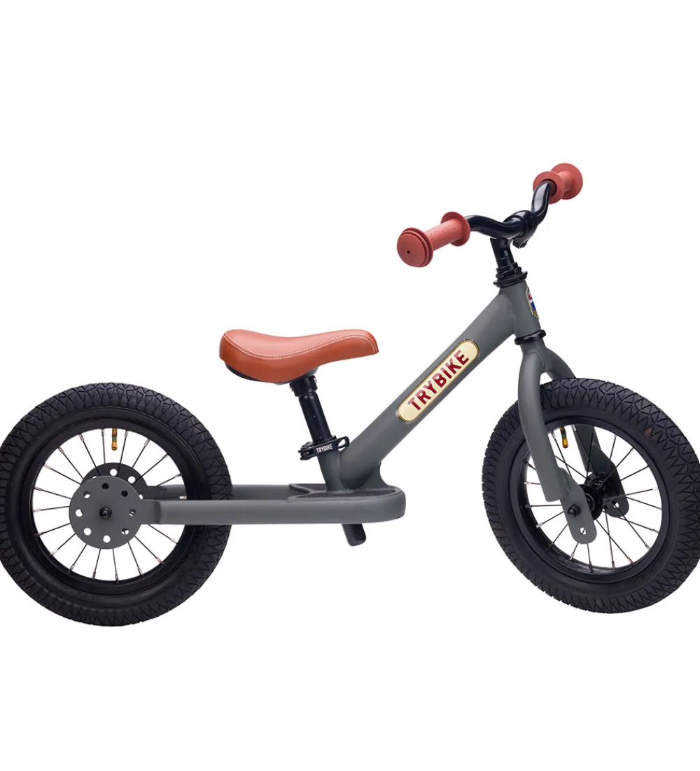 TryBike Løbecykler|Løbecykel - Steel - Grå