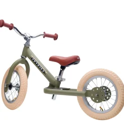 TryBike Løbecykler|Løbecykel - Steel - Vintage Edition - Støvet Grøn
