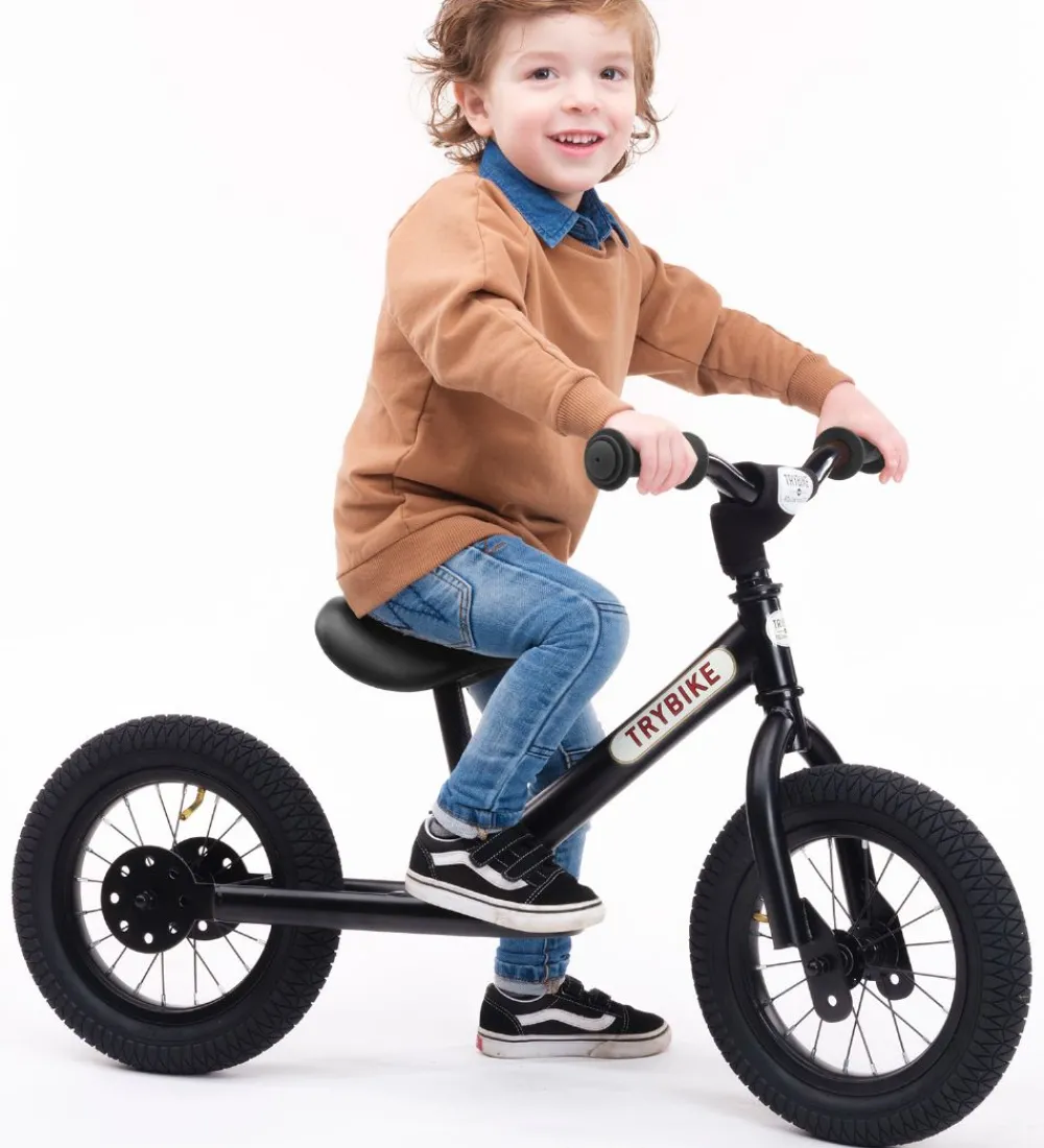 TryBike Løbecykler>Løbecykel - Steel - Sort