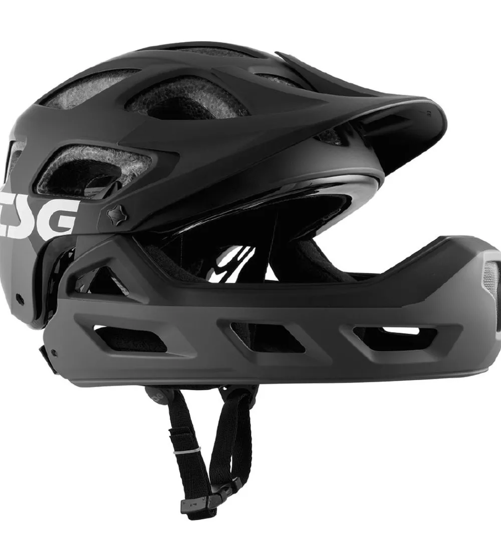 TSG Skaterhjelme|Cykelhjelme>Mountainbikehjelm - Seek Youth - Flow Grey/Black