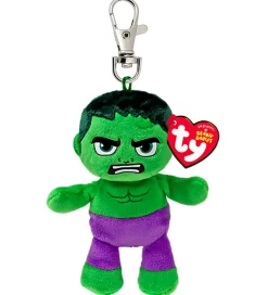 Ty Nøgleringe|Nøglering m. Bamse - Beanie Babies - 10 cm - Marvel Hulk