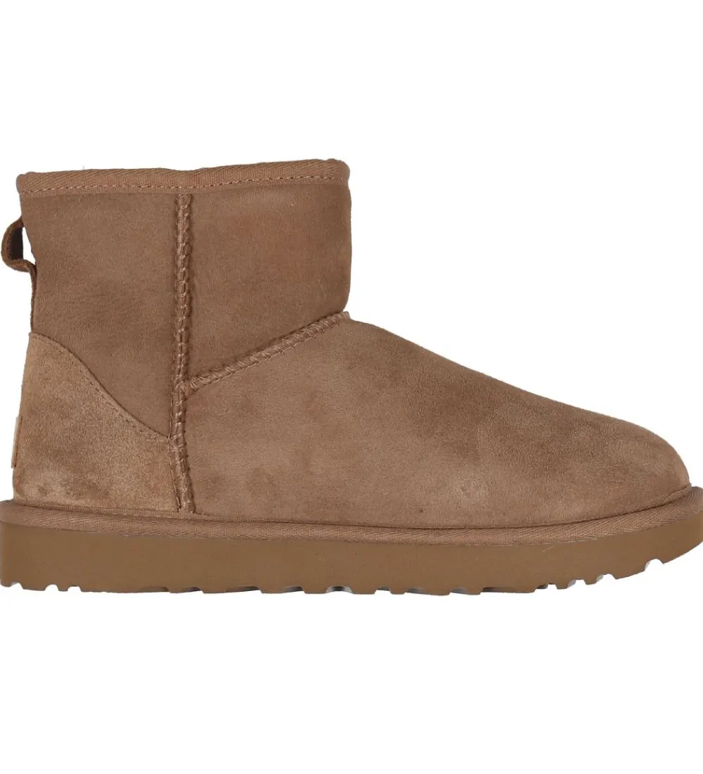 UGG Bamsestøvler>Bamsestøvler - W Classic Mini II - Chestnut