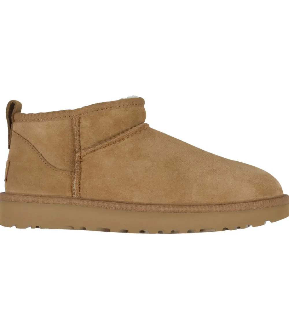 UGG Bamsestøvler>Bamsestøvler - W Classic Ultra Mini - Chestnut