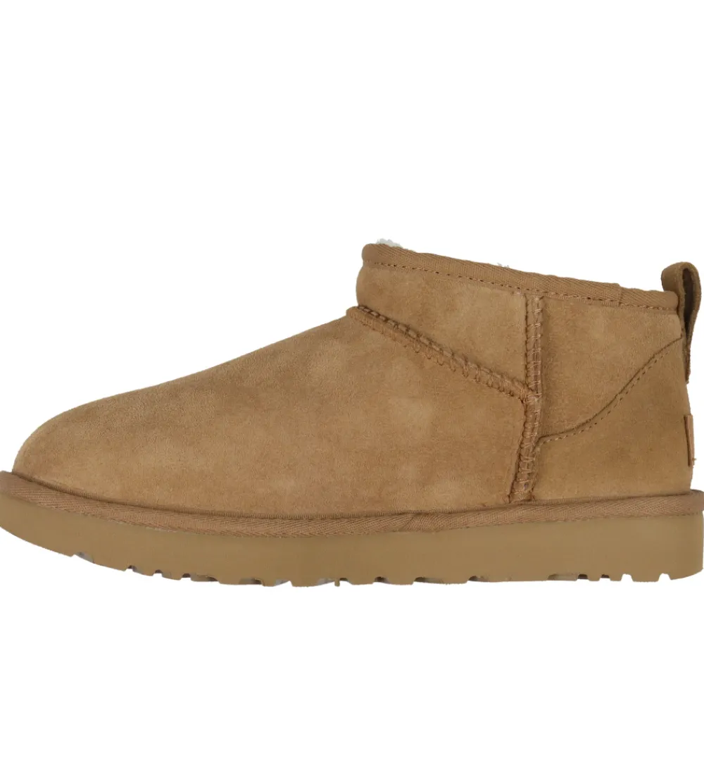 UGG Bamsestøvler>Bamsestøvler - W Classic Ultra Mini - Chestnut
