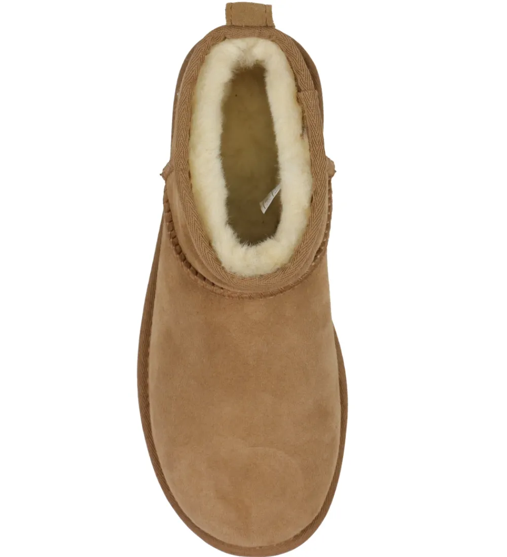 UGG Bamsestøvler>Bamsestøvler - W Classic Ultra Mini - Chestnut