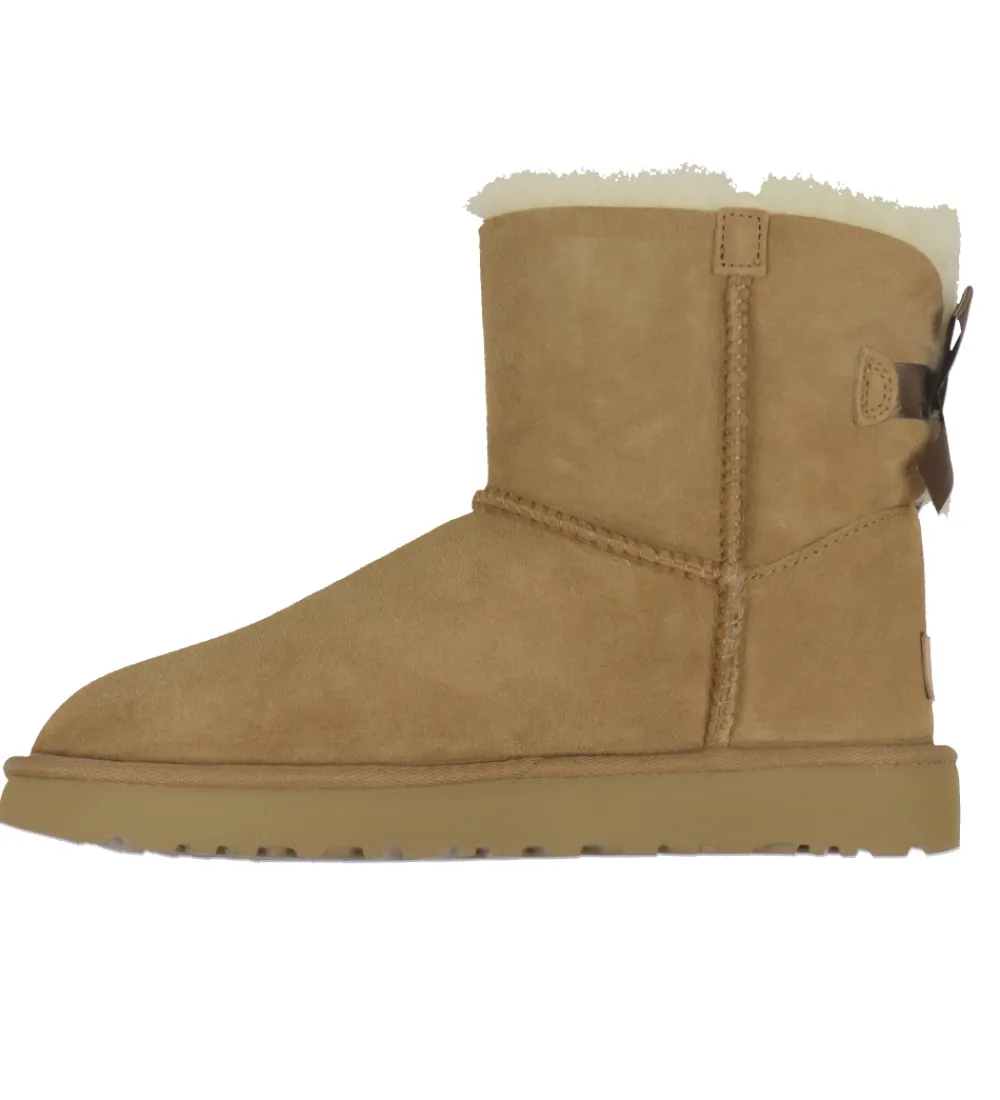 UGG Bamsestøvler|Bamsestøvler - W Mini Bailey Bow II - Chestnut