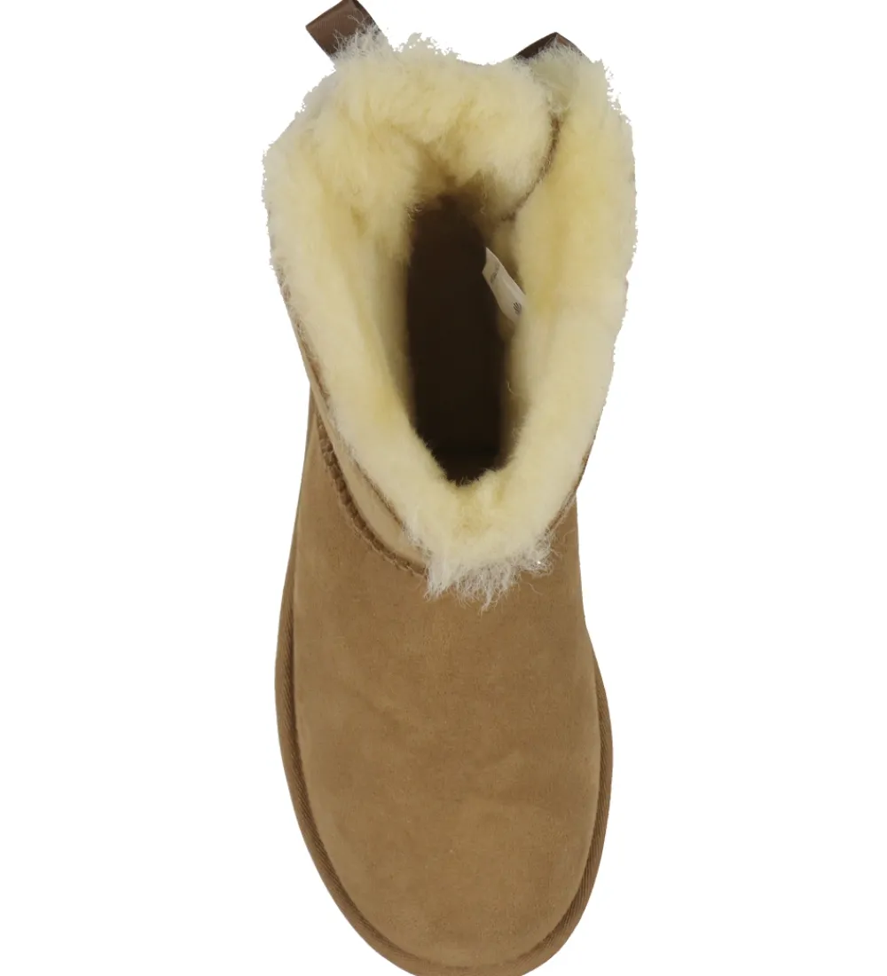 UGG Bamsestøvler|Bamsestøvler - W Mini Bailey Bow II - Chestnut