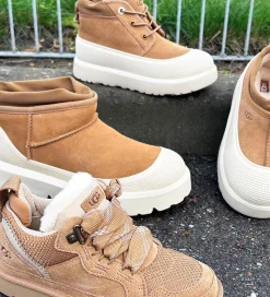 UGG Bamsestøvler></noscript>Vinterstøvler - Neumel Weather Hyb - Chestnut