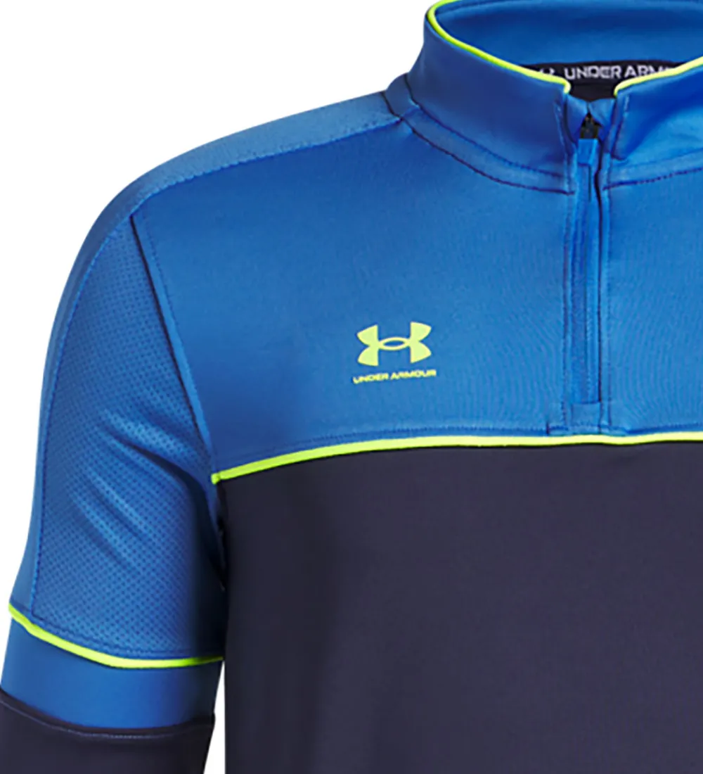 Under Armour Træning Og Gymnastik|Bluse m. Lynlås - Challenger - Blue Atlantis