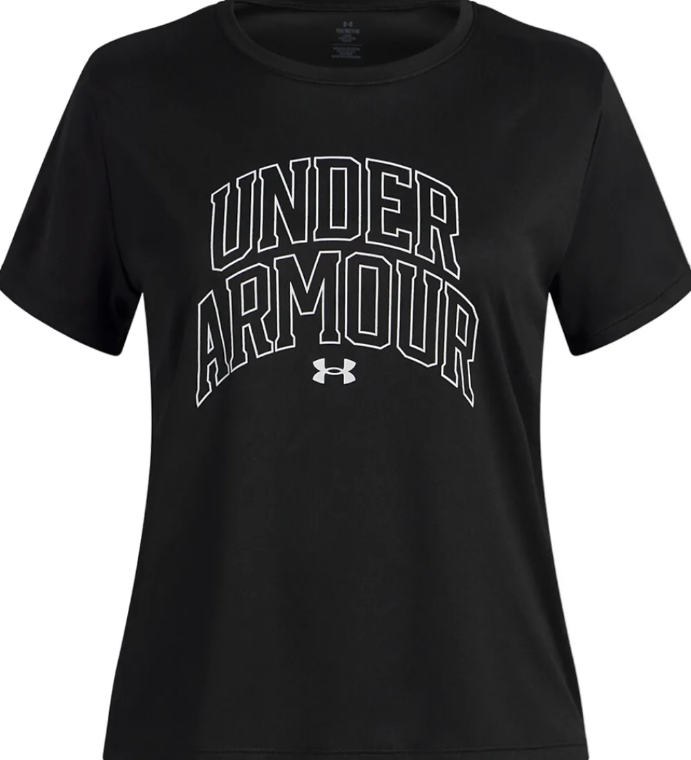 Under Armour T-Shirts Og Toppe|Træning Og Gymnastik>T-shirt - Tech Varsity - Sort m. Print