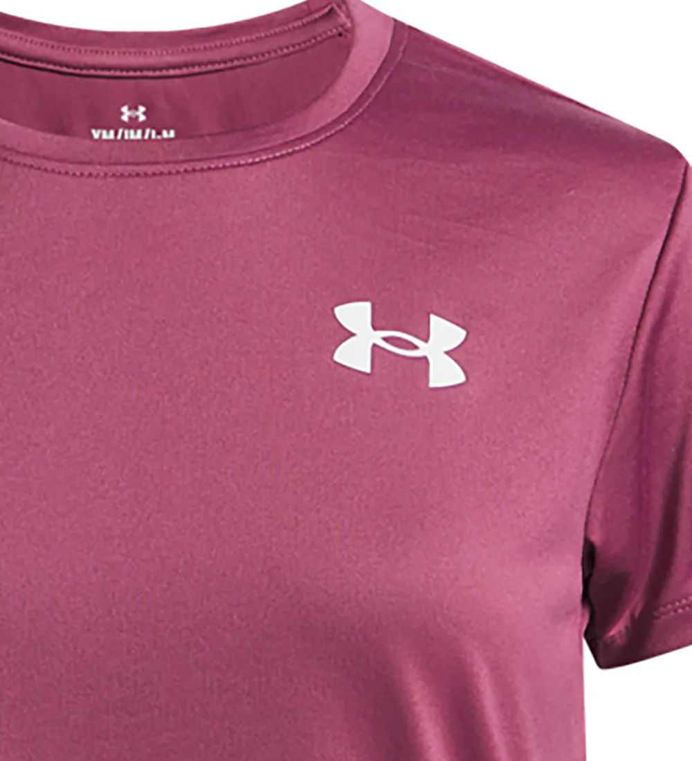 Under Armour Træning Og Gymnastik|T-Shirts Og Toppe>T-shirt - Tech - Fuchsia Dusk