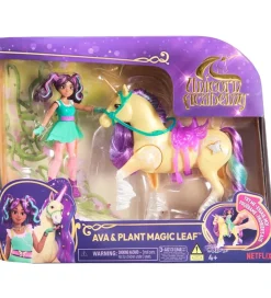 Unicorn Academy Figurer|Legetøjsfigurer - Ava & Plant Magic Leaf