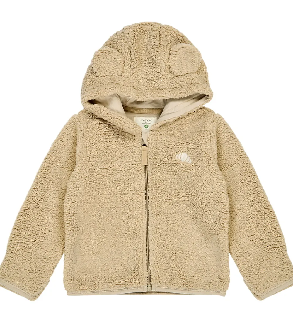 Børn VACVAC Fleece>Fleecejakke - Peluche - Iced Coffee