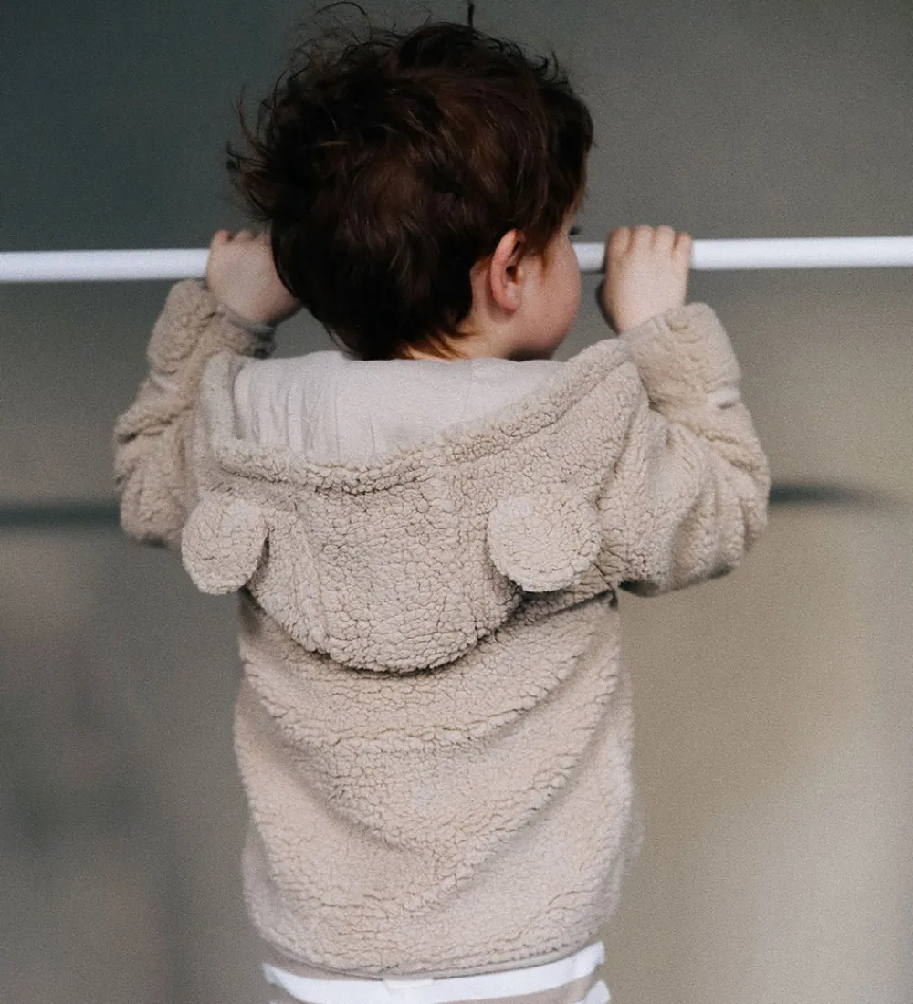 Børn VACVAC Fleece>Fleecejakke - Peluche - Iced Coffee