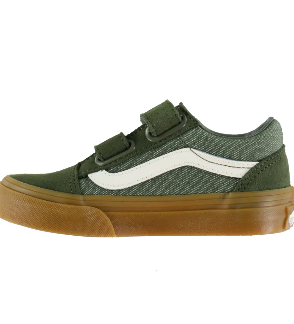 Børn Vans Sneakers|Børnesko Og Babysko>Sko - Old Skool V - Green
