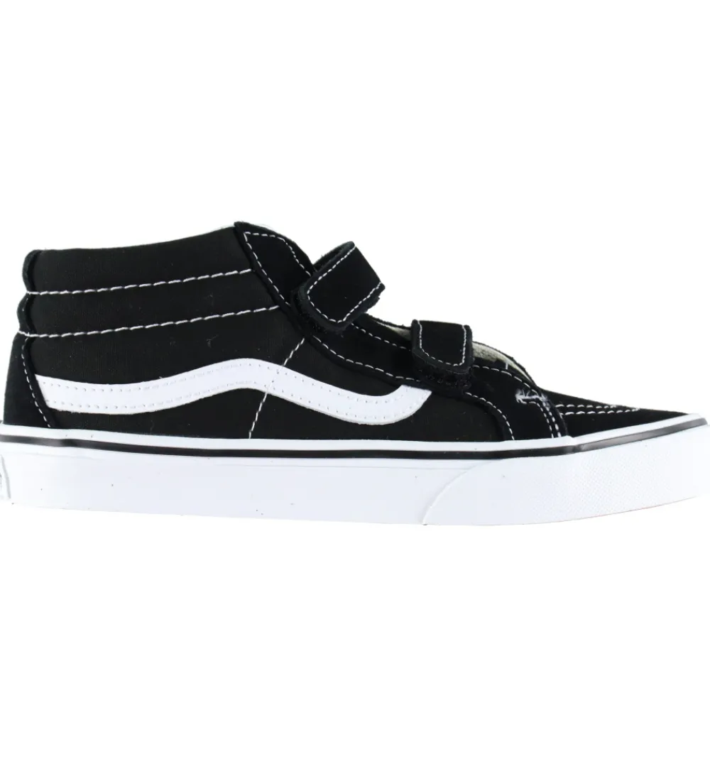 Børn Vans Sneakers|Børnesko Og Babysko>Sko - Sk8 Mid Reissue V - Black/True White