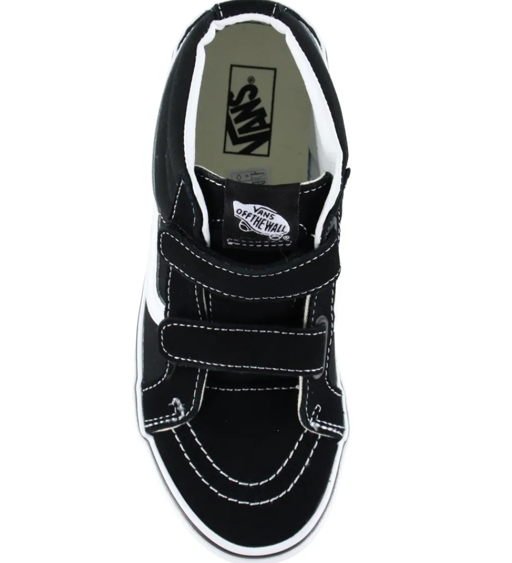 Børn Vans Sneakers|Børnesko Og Babysko>Sko - Sk8 Mid Reissue V - Black/True White