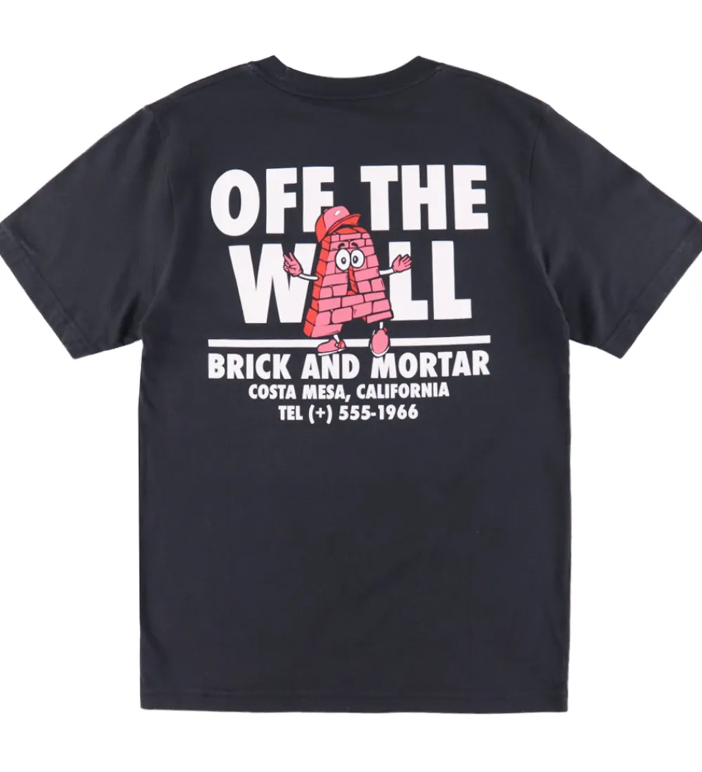 Børn Vans T-Shirts|T-shirt - Brick And Mortar - Sort