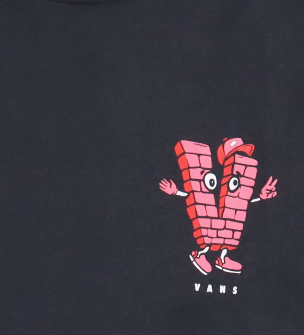 Børn Vans T-Shirts|T-shirt - Brick And Mortar - Sort
