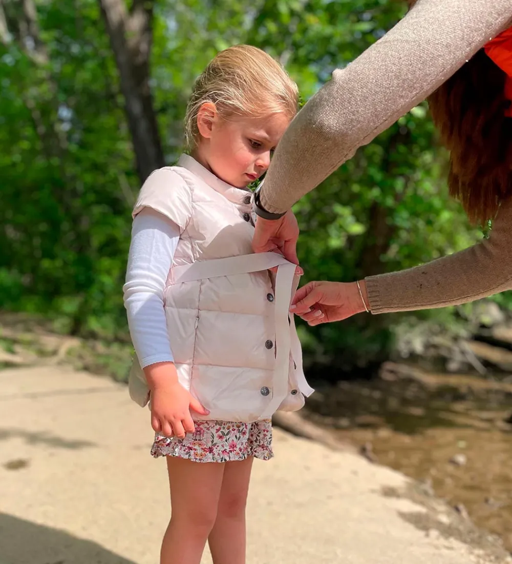 Børn Ver de Terre Dunveste Og Dyneveste|Dunvest m. Bælte - Rose Powder