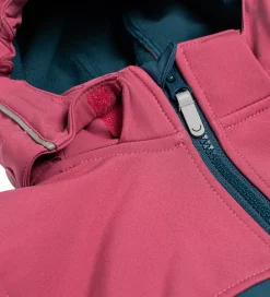 Børn Viking Softshell></noscript>Softshelljakke m. Fleece - Play - Plum/Navy