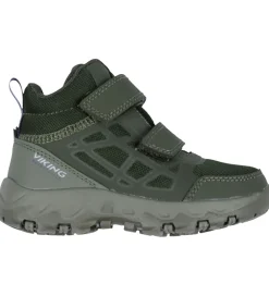 Viking Støvler>Støvler - Track Mid WP 2V - Olive