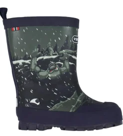 Viking Termostøvler>Termostøvler - Jolly Thermo Print - Navy/Dark Grey