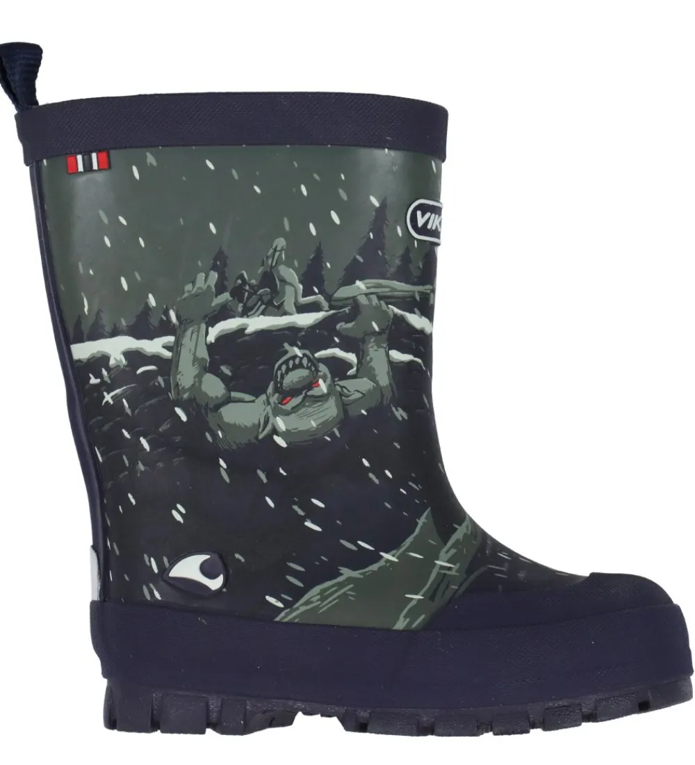 Viking Termostøvler>Termostøvler - Jolly Thermo Print - Navy/Dark Grey