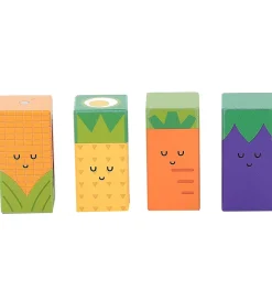 Vilac Stablelegetøj|Klodser m. Lyd - Træ - 11 Dele - Frugt og Grøntsager