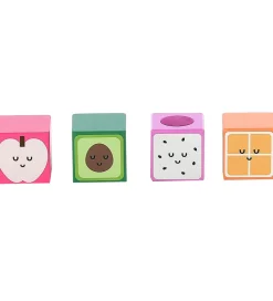 Vilac Stablelegetøj|Klodser m. Lyd - Træ - 11 Dele - Frugt og Grøntsager