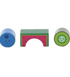 Vilac Stablelegetøj|Klodser m. Lyd - Træ - 11 Dele - Frugt og Grøntsager