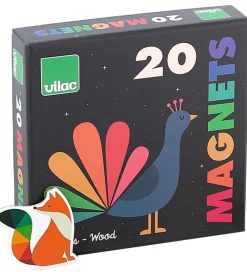 Vilac Magnetlegetøj>Magneter - 20 stk - Dyr