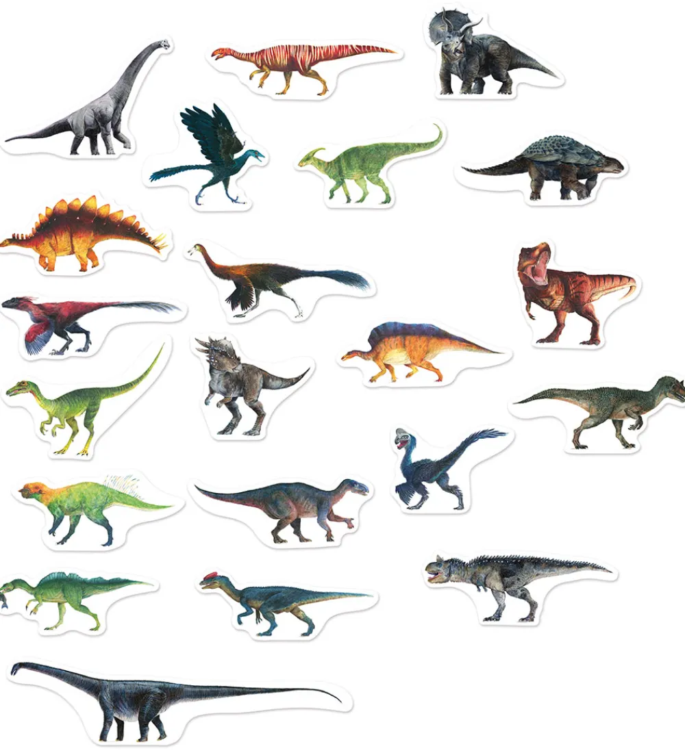 Vilac Magnetlegetøj|Magnet|Magneter - 21 stk. - Dinosaurer fra Naturhistorisk Museum