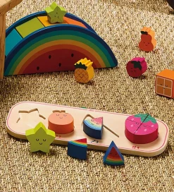 Vilac Puslespil></noscript>Puslespil - 10 Brikker - Fire Frugter