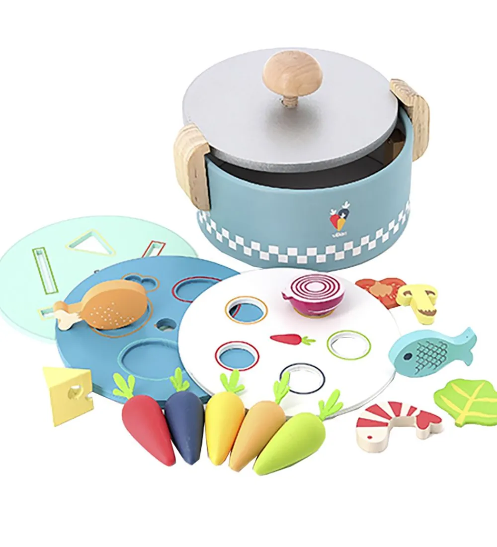 Vilac Puttekasser>Puttekasse - Træ - Sukiyaki Hot Pot