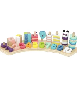 Vilac Stablelegetøj|Stablelegetøj - Træ - Lær Tal og Former