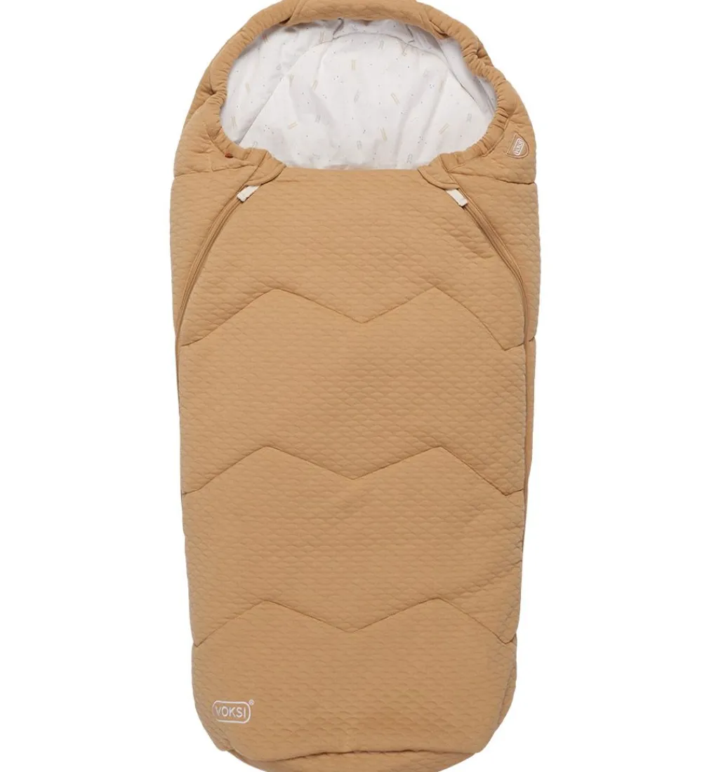 Voksi Køreposer|Kørepose - Breeze Light - 100 cm - Warm Beige Fields